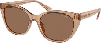 Ralph Lauren Vierkante Zonnebril - Dames - Zonnebrillen - Bruin - 56 MM - Accessoires