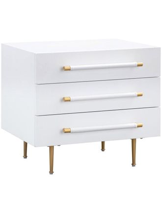 TOV Furniture Trident White Nightstand