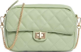 Urban Expression Quilted Crossbody Bag in Sage at Nordstrom Rack