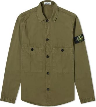 Stone Island Two Pocket Overshirt Olive Green 7415110WN-V0158