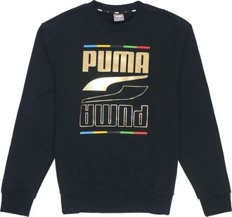Puma Printing Round Neck Casual Sports Black 585267-01