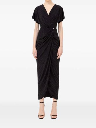 Nissa crystal-embellished maxi dress - Black