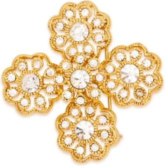 Kenneth Jay Lane Flower Cluster speld - Goud