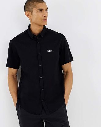 HUGO BOSS Stretch Motion Shirt - Black
