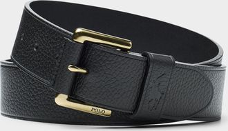 Polo Ralph Lauren Mens Textured leather belt