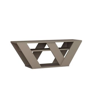 Calicosy Pipralla TV Stand With 3 Shelves, 110 Cm Wide in Taupe