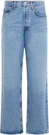 A Gold E Straight Jeans - Dames - Regular Fit Jeans - Blauw - W28 - Katoen - Jeans