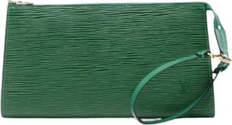 Louis Vuitton Pre-owned Clutches, female, Green, Size: ONE SIZE Pre-owned Pochette Accessoires