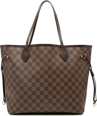Louis Vuitton Borsa tote Neverfull MM in tela Damier Eb&egrave;ne 2009 - Marrone