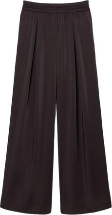 Lacoste Wijde broek - Dames - Wijde Broeken - Bruin - XS - Broeken