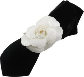 Chanel Pre-owned Accessories, female, Black, Size: ONE SIZE Pre-owned Ribbon