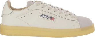 Autry Dallas Lage Leren Sneakers - Heren - Sneakers - Wit - 42 EU - Leer - Schoenen