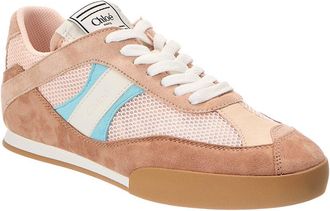 Chlo&eacute; Kick Suede-Trim Sneaker