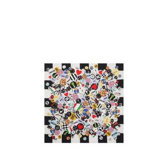 Moschino Printed Silk Scarf - female - Moschino - Silk Scarves - Multicolor - ONE SIZE - Accessories