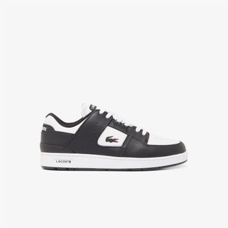 Lacoste Mens Lacoste Court Cage Trainers in Black-White