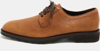 Ferragamo Brown Leather Lace Up Derby