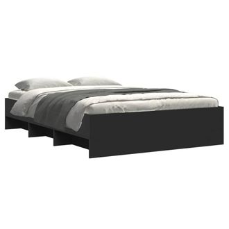 Berkfield Home Durable Bed Frame without Mattress Black 120x200 cm Engineered Wood | Size: Small Double