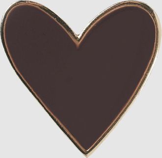 Jeanne Vouland Broche Or&eacute;a M&eacute;tal Dor&eacute; Chocolat