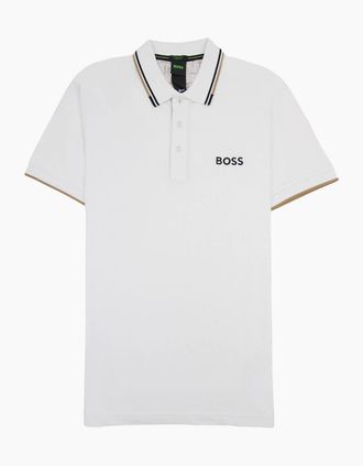 HUGO BOSS Mens Hugo Boss Paddy Pro S/s Polo White 101 - Size: Regular/36