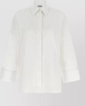 Alberto Biani cotton shirt collared neck cuffed long sleeves