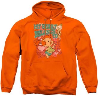 Gildan Flintstones My Heart Adult Pull Over Hoodie / Hooded Sweatshirt