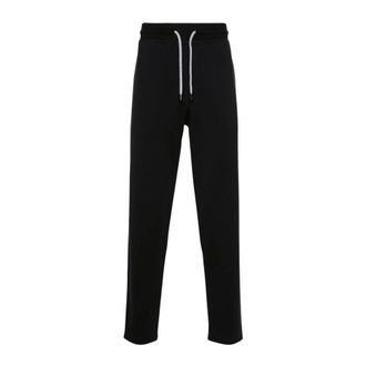Brunello Cucinelli Jersey joggingbroek van katoenmix - Heren - Broeken - Zwart - Maat: 2XL Katoen