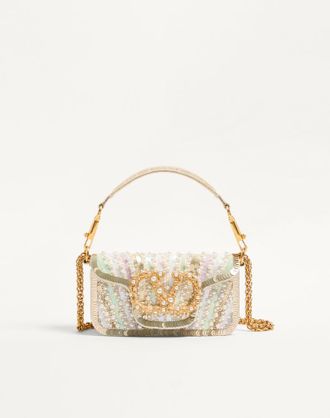 Valentino Garavani Borsa Piccola A Spalla Valentino Garavani Loc&ograve; Ricamata Con Logo Gioiello Donna MULTICOLOR UNI