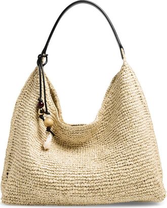 Madewell The Mylie Raffia Shoulder Bag in Natural Multi at Nordstrom