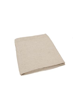 Deco Wood Funda para cabecero de lino beige de 160x110cm