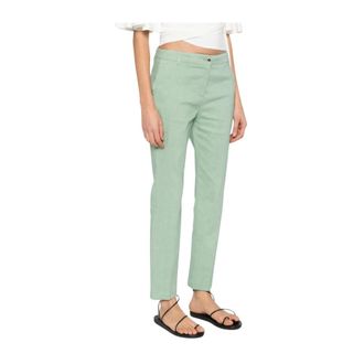 Pinko Chinos, female, Green, Size: 2XS Bello Straight-Leg Trousers