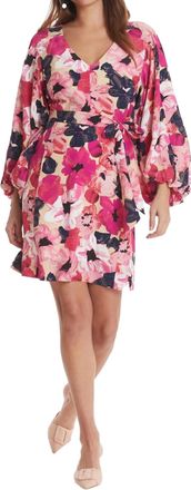 Tyler B&ouml;e Val Silk Dress In Watercolor Floral