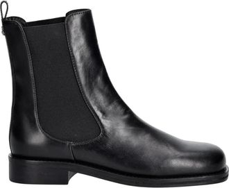 Patrizia Pepe Enkellaarsjes - Dames - Chelseaboots - Zwart - 41 EU - Leer - Schoenen