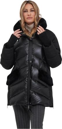 DIEGO M Lange jas - Dames - Winterjassen - Zwart - S - Jassen