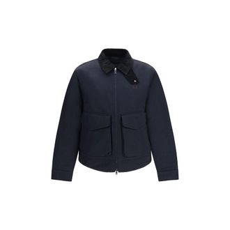 Fred Perry Blue Recycled Polyamide Full-Length Mens Jacket