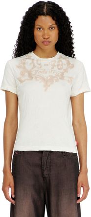 Diesel Cotton T-shirt with graphic print - T-Shirts - Woman - Multicolor