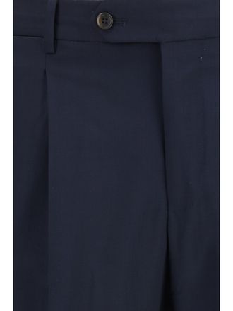 Pantaloni Torino Mens Trousers Union Superlight Wool Blue Merino