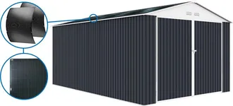 Habitat et Jardin Habitat Et Jardin - Garaje Met&aacute;lico <> - 18,56 M&sup2; Con Panel Solar - Antracita