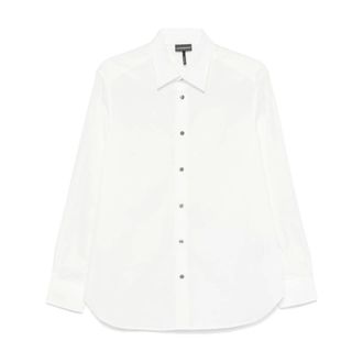 Emporio Armani Heren, Overhemden, Wit, Maat: M