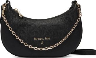 Patrizia Pepe Patrizia Pepe, Shoulder Bags, female, Black, Size: ONE SIZE Leather Shoulder Bag