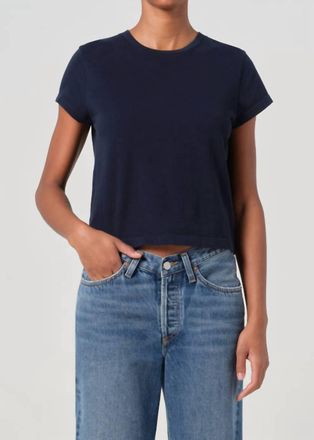 A Gold E Adine Shrunken Tee In Storm