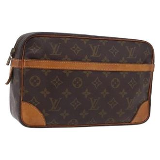 Louis Vuitton Pre-owned Vintage Clutch Bag - Dames - Pre-owned - Bruin - Maat: ONE Size Leer