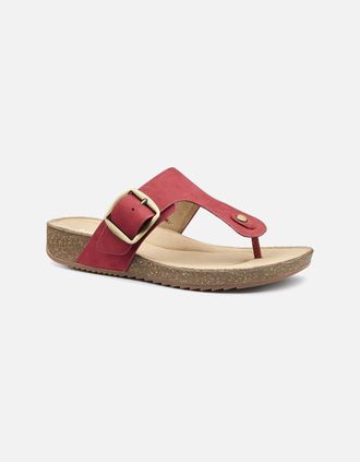 Hotter Womens Resort Womens Toe Post Sandals - Red - Size: 6.5