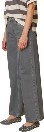 Indi & Cold Garmet-Dye Twill Pants In Antracita