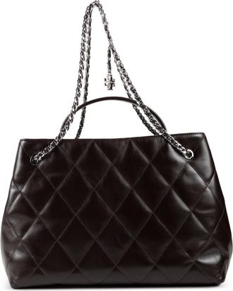 Tory Burch Borsa Tote Fleming Carryall Trapuntata - - Bags - Donna - Marrone - ONE SIZE