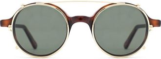 L.G.R Reunion Clip-On Only 2365 Mens Sunglasses Gold Size 46