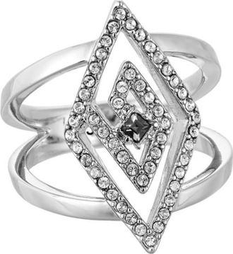 Karl Lagerfeld Womens 5483681 Ladies Ring - Silver Stainless Steel - Size O
