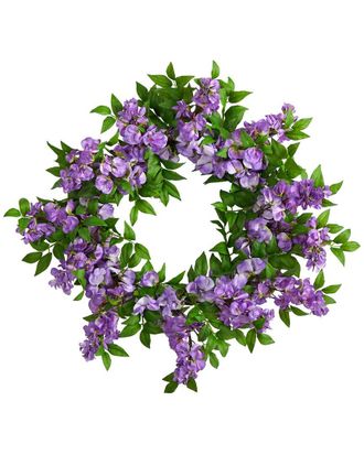 Nearly Natural 18In Wisteria Artificial Wreath