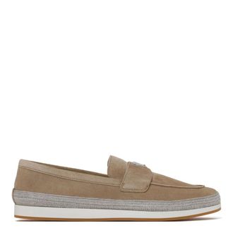 Prada Loafers, male, Beige, 7 UK, Desert Moccasins