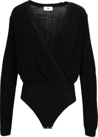 Elisabetta Franchi Body Tricot - Dames - Bodies - Zwart - M - Tops