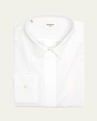 Saint Laurent Mens Poplin Dress Shirt